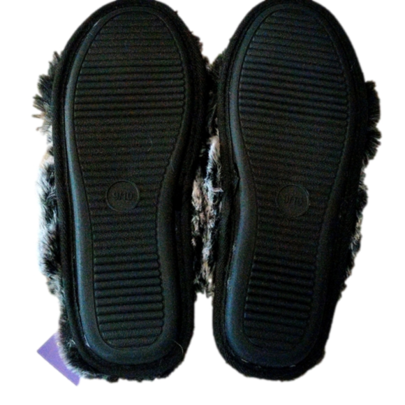 NWT Women's Paris Crossband Fur Slide Slippers - Stars Above - Picture 2 of 6